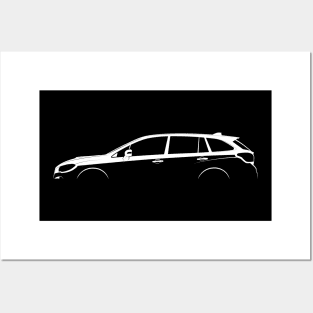 Subaru Levorg STI Sport (VM) Silhouette Posters and Art